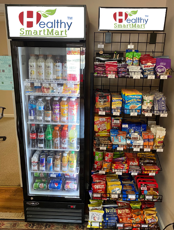 NTX Micro Mart micro market in Long Beach, CA area. Free delivery and installation of healthy smart mart micro markets